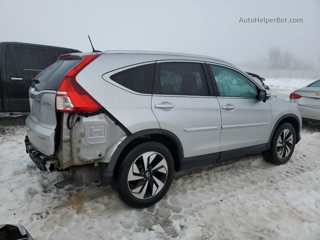 2016 Honda Cr-v Touring Silver vin: 5J6RM4H92GL117460