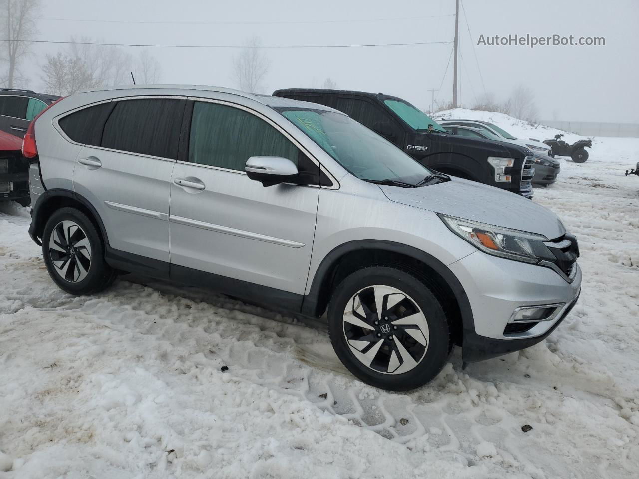 2016 Honda Cr-v Touring Silver vin: 5J6RM4H92GL117460