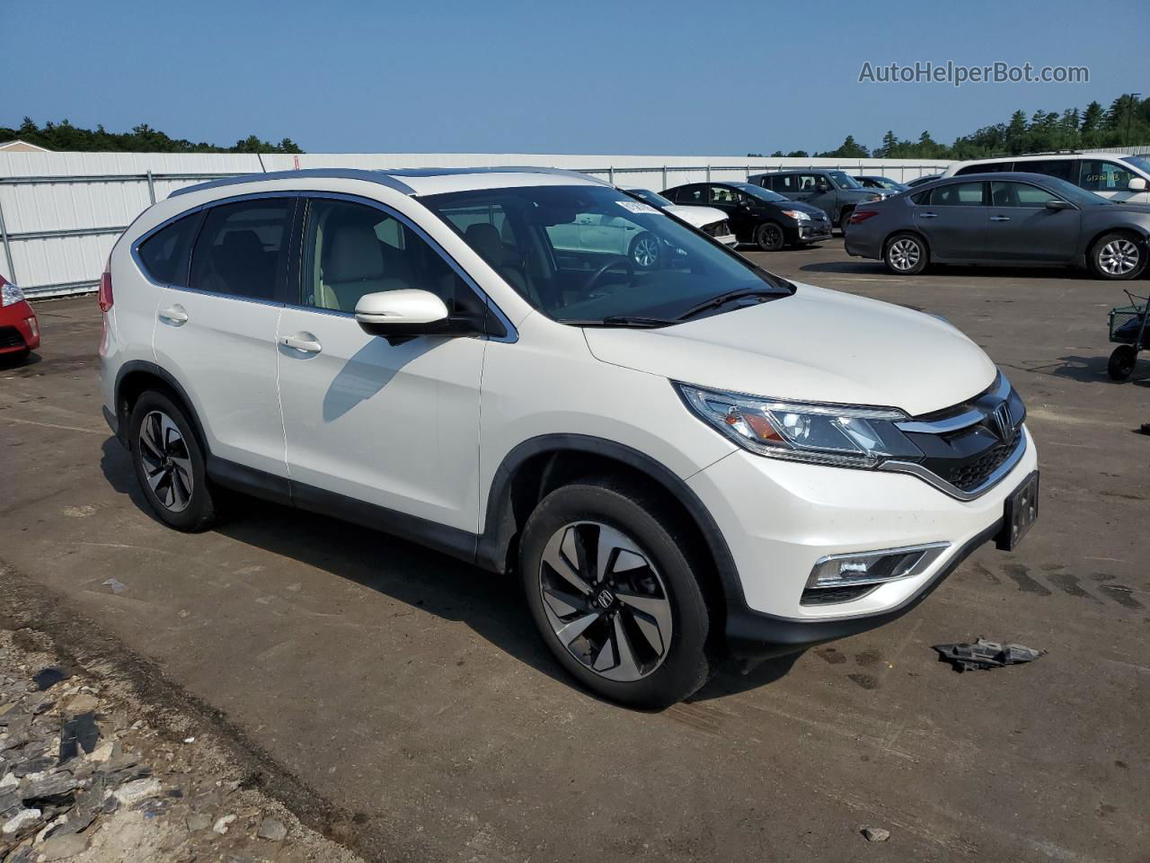 2016 Honda Cr-v Touring Белый vin: 5J6RM4H92GL140043