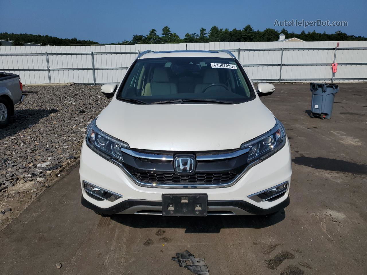 2016 Honda Cr-v Touring Белый vin: 5J6RM4H92GL140043