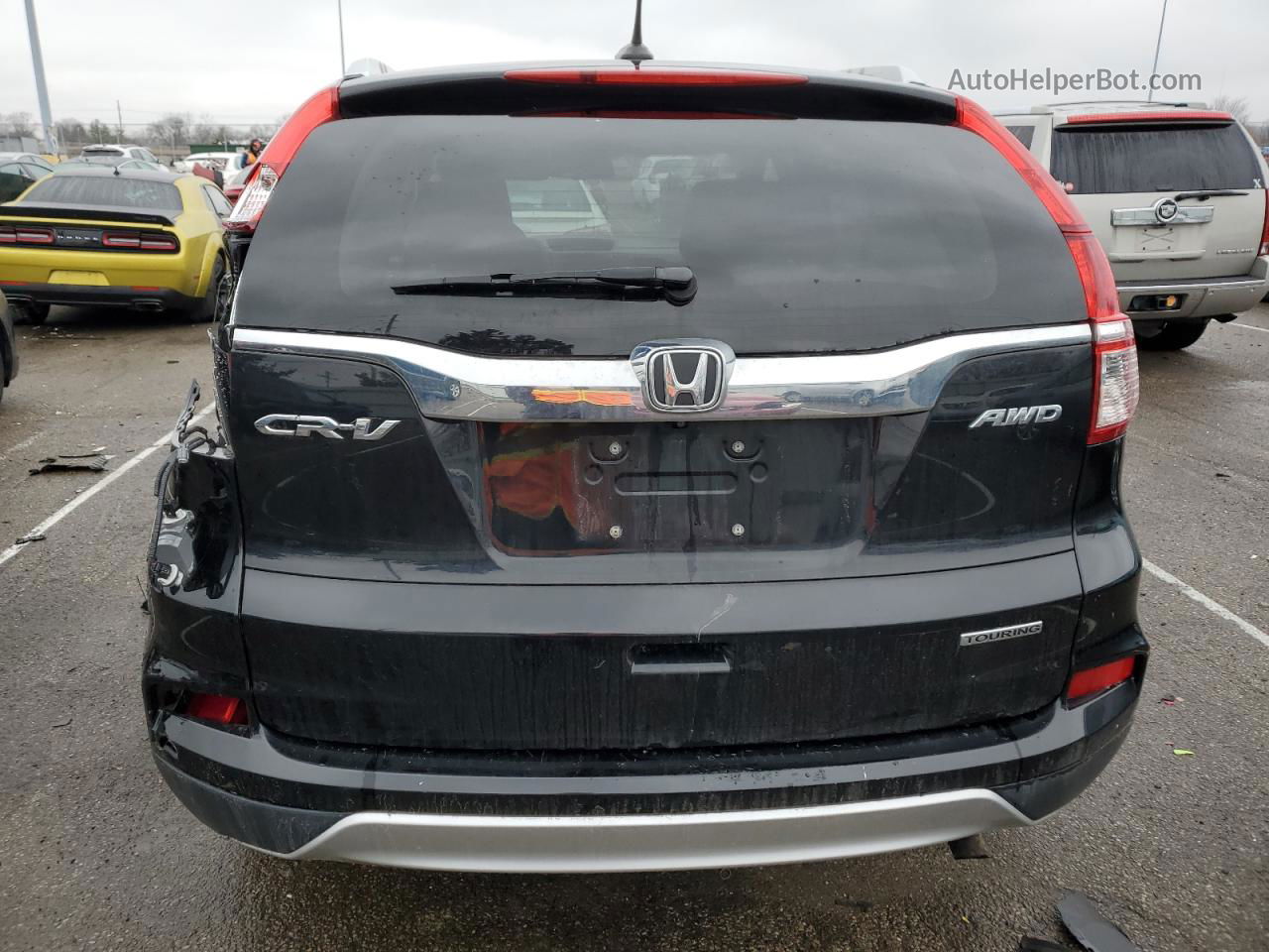 2016 Honda Cr-v Touring Black vin: 5J6RM4H93GL034720