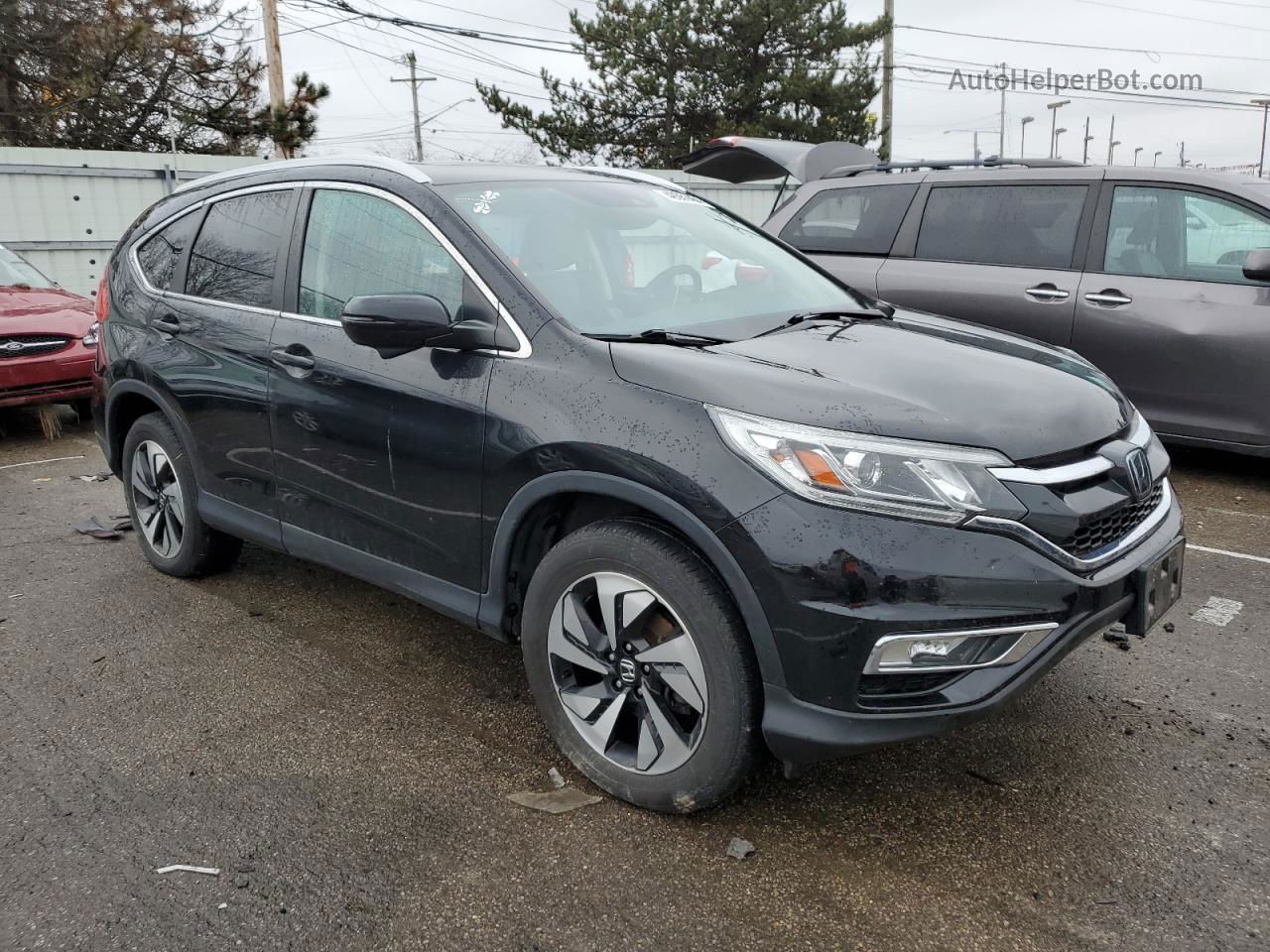 2016 Honda Cr-v Touring Black vin: 5J6RM4H93GL034720