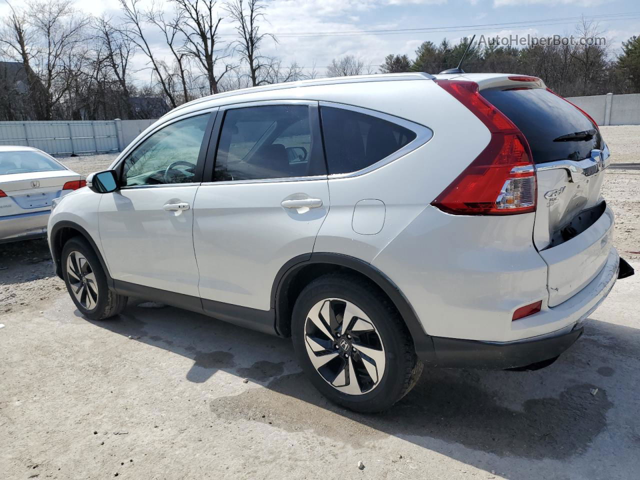 2016 Honda Cr-v Touring White vin: 5J6RM4H93GL063330