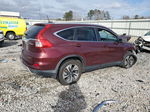 2016 Honda Cr-v Touring Maroon vin: 5J6RM4H93GL083819