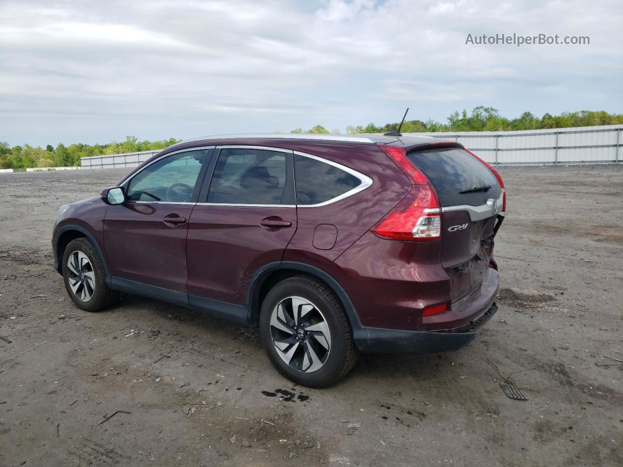 2016 Honda Cr-v Touring Красный vin: 5J6RM4H93GL103728