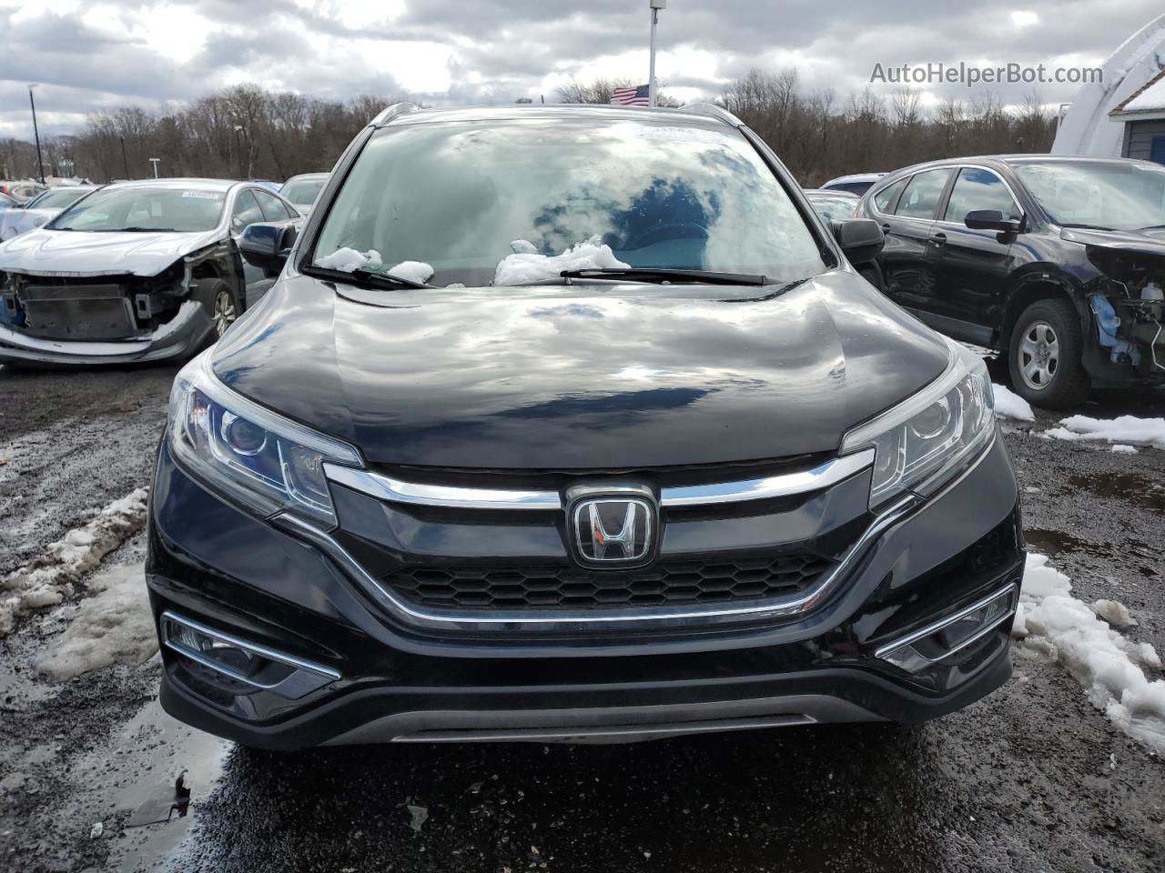 2016 Honda Cr-v Touring Black vin: 5J6RM4H93GL803555