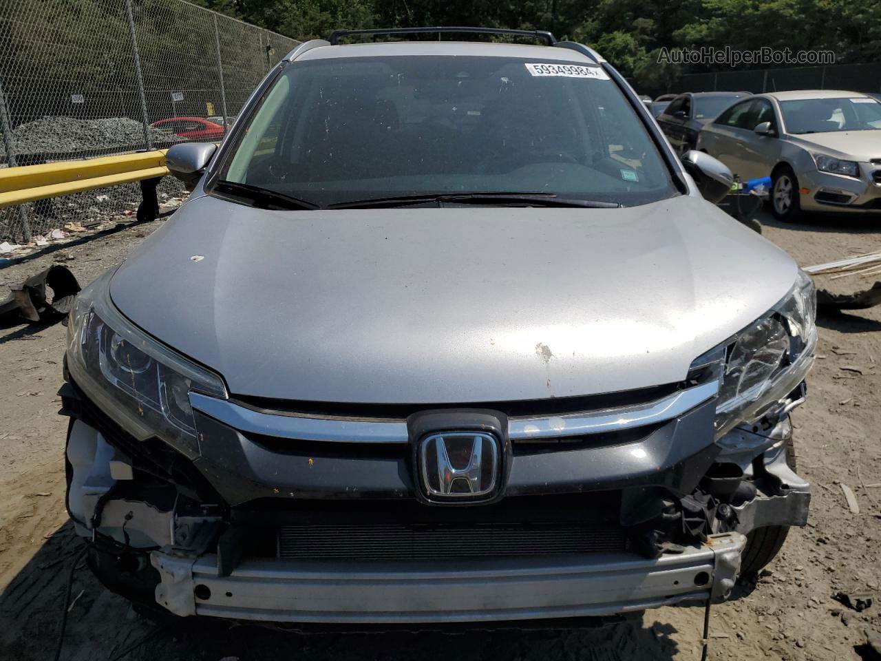 2016 Honda Cr-v Touring Silver vin: 5J6RM4H94GL086227