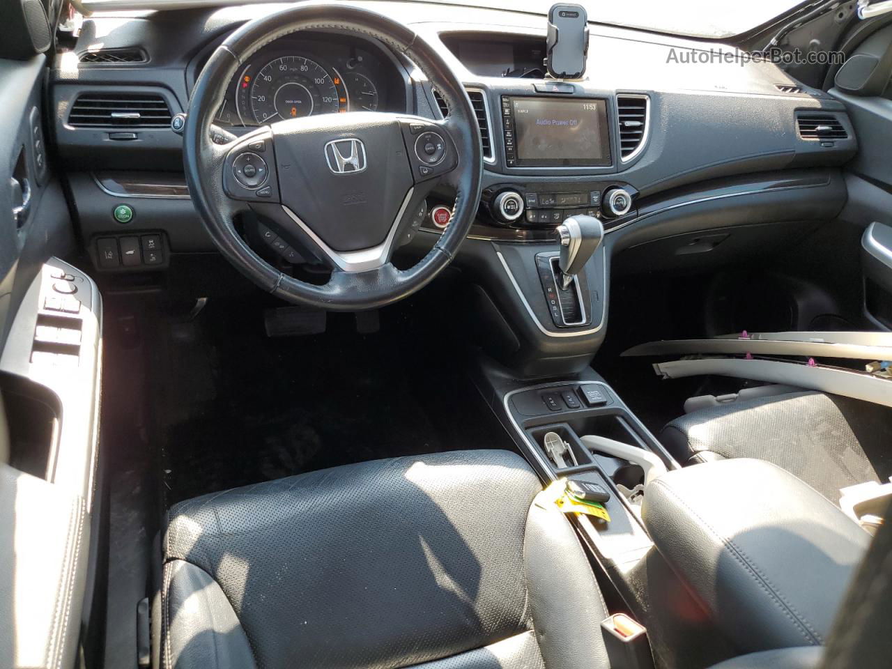 2015 Honda Cr-v Touring Black vin: 5J6RM4H95FL092729