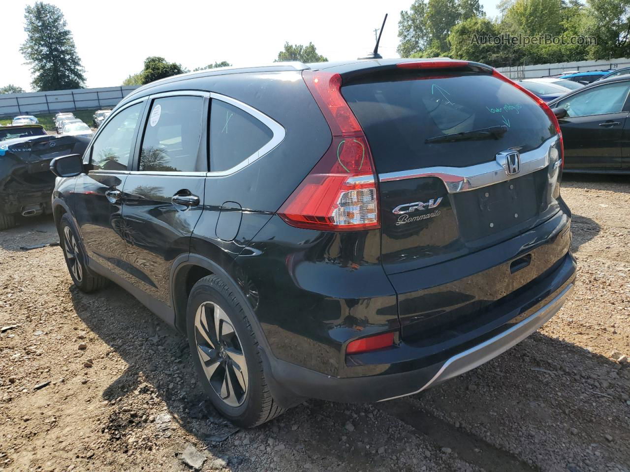 2015 Honda Cr-v Touring Black vin: 5J6RM4H95FL092729