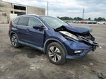 2015 Honda Cr-v Touring Blue vin: 5J6RM4H95FL099809