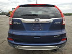 2015 Honda Cr-v Touring Blue vin: 5J6RM4H95FL099809