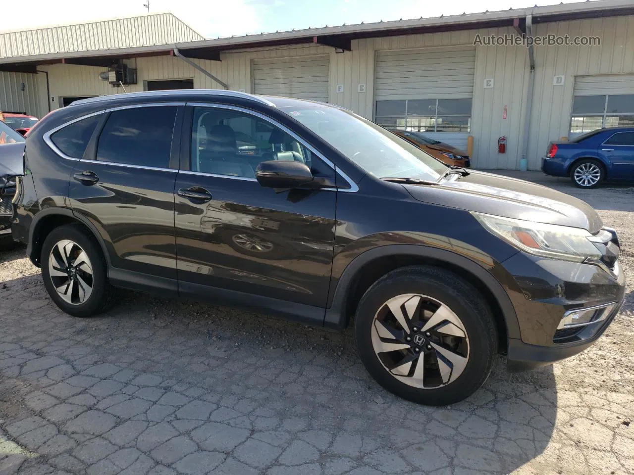 2016 Honda Cr-v Touring Green vin: 5J6RM4H95GL011424