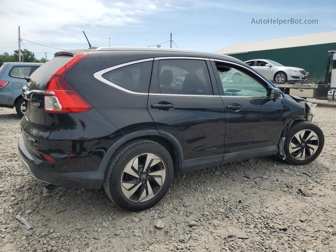 2016 Honda Cr-v Touring Black vin: 5J6RM4H95GL012217