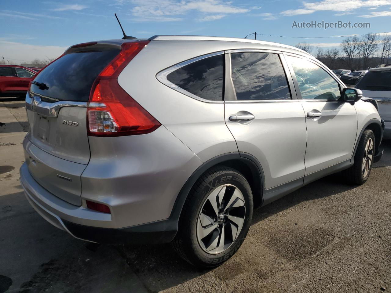 2016 Honda Cr-v Touring Серебряный vin: 5J6RM4H95GL014503