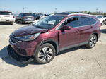 2016 Honda Cr-v Touring Maroon vin: 5J6RM4H95GL062437