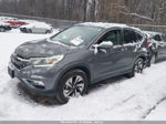 2016 Honda Cr-v Touring Gray vin: 5J6RM4H95GL083398