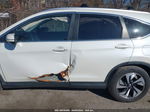 2015 Honda Cr-v Touring White vin: 5J6RM4H96FL085918