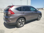 2015 Honda Cr-v Touring Gray vin: 5J6RM4H96FL109408