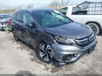 2016 Honda Cr-v Touring Gray vin: 5J6RM4H96GL083457