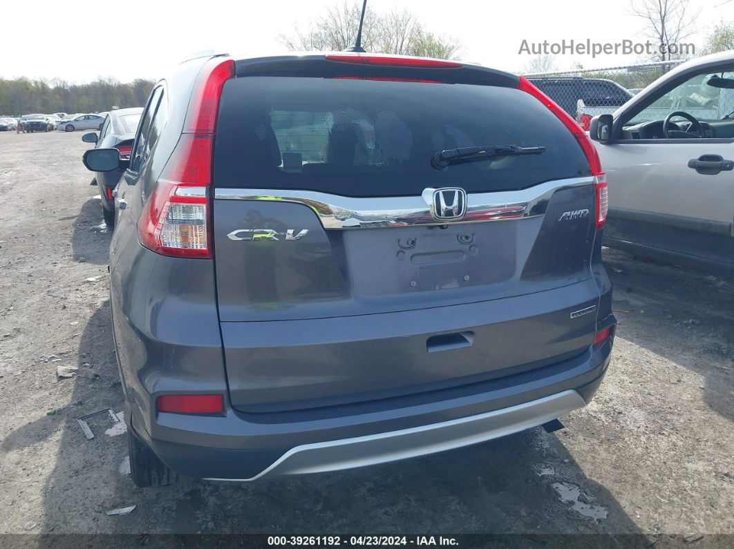 2016 Honda Cr-v Touring Gray vin: 5J6RM4H96GL083457