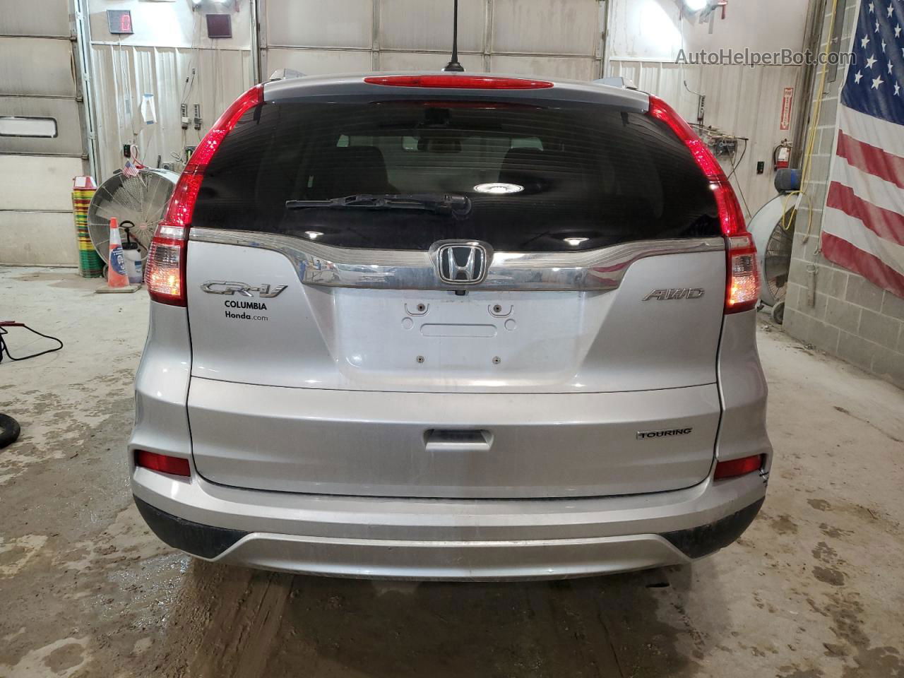 2016 Honda Cr-v Touring Silver vin: 5J6RM4H97GL800500