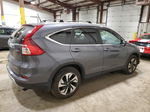 2015 Honda Cr-v Touring Gray vin: 5J6RM4H98FL086388