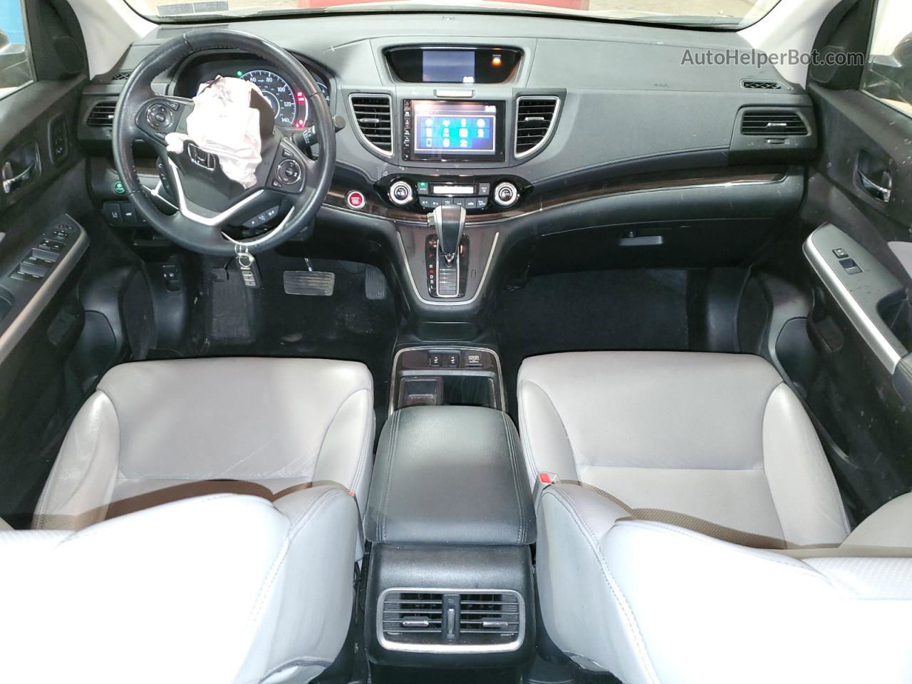 2015 Honda Cr-v Touring Gray vin: 5J6RM4H98FL086388