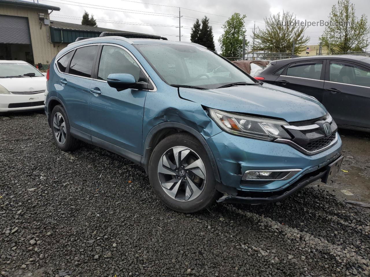 2016 Honda Cr-v Touring Синий vin: 5J6RM4H9XGL059498