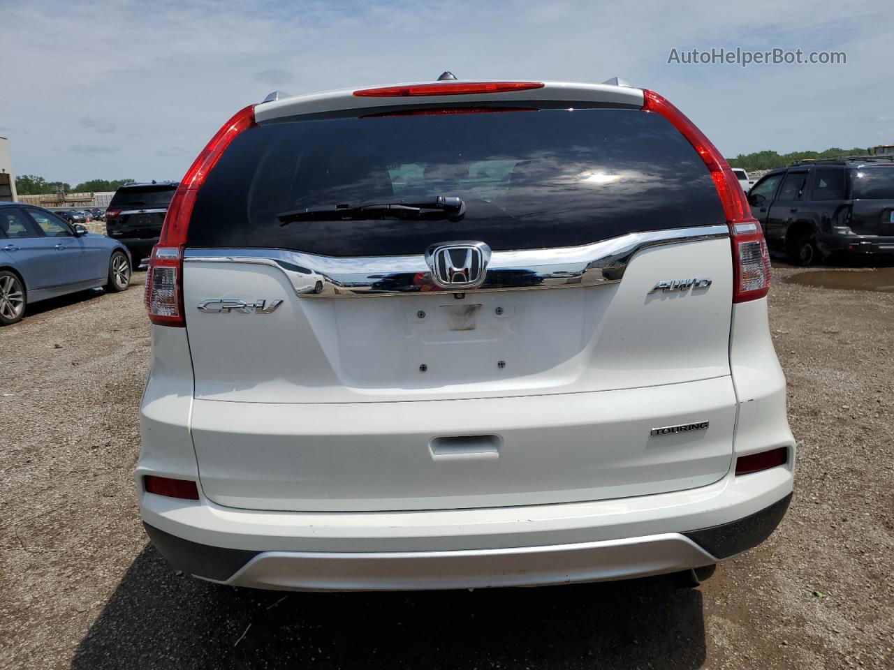 2016 Honda Cr-v Touring Белый vin: 5J6RM4H9XGL091030