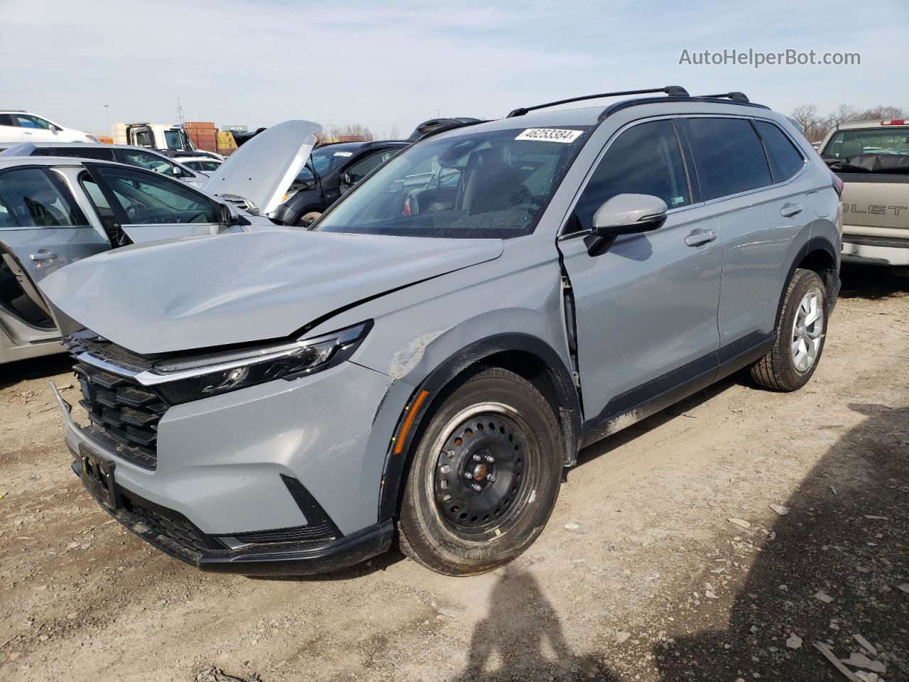 2023 Honda Cr-v Lx Gray vin: 5J6RS4H26PL007715