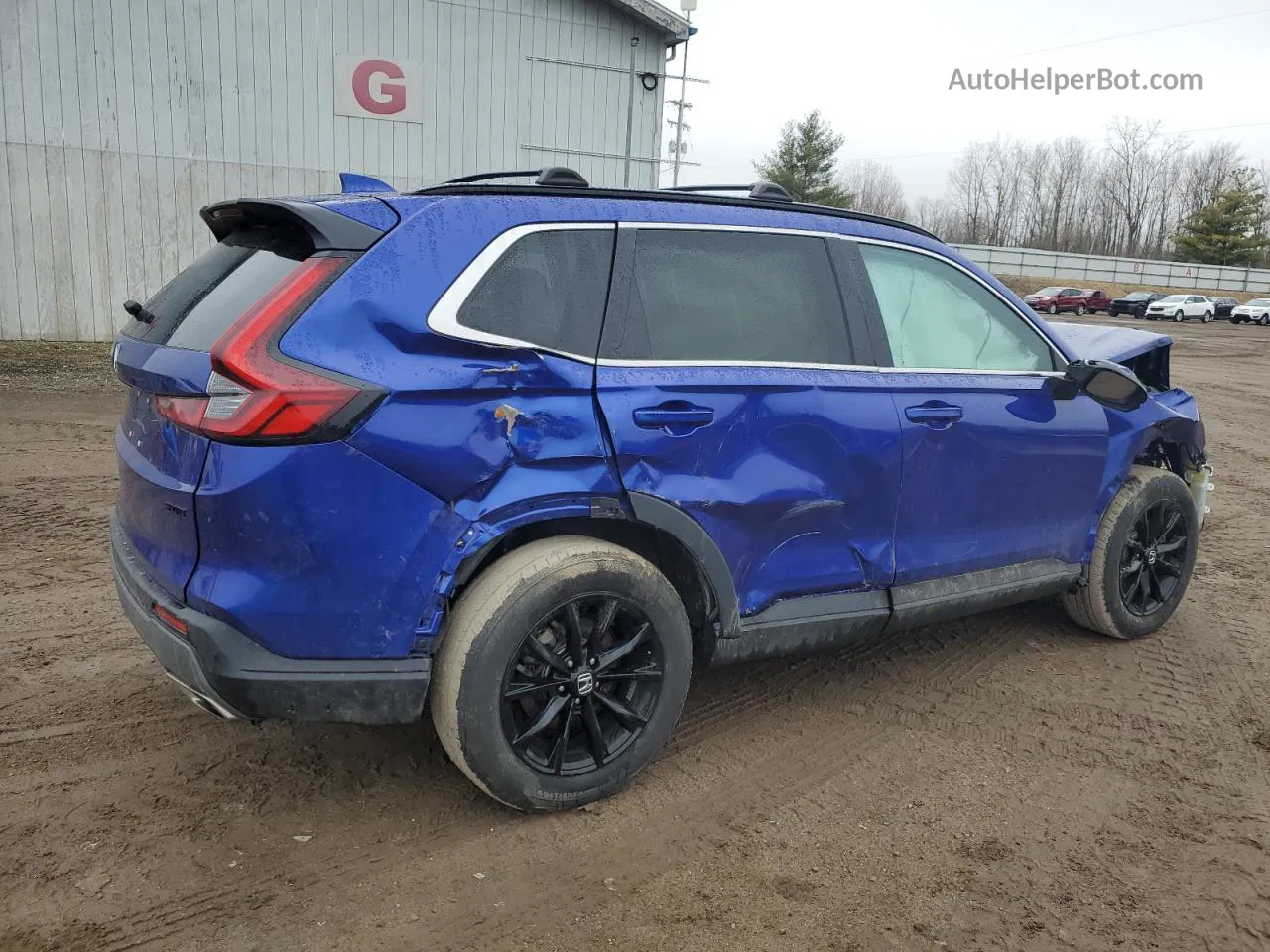 2023 Honda Cr-v Sport Синий vin: 5J6RS6H53PL002252