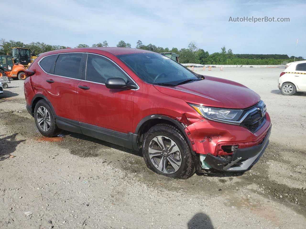 2020 Honda Cr-v Lx Red vin: 5J6RW1H24LL004857