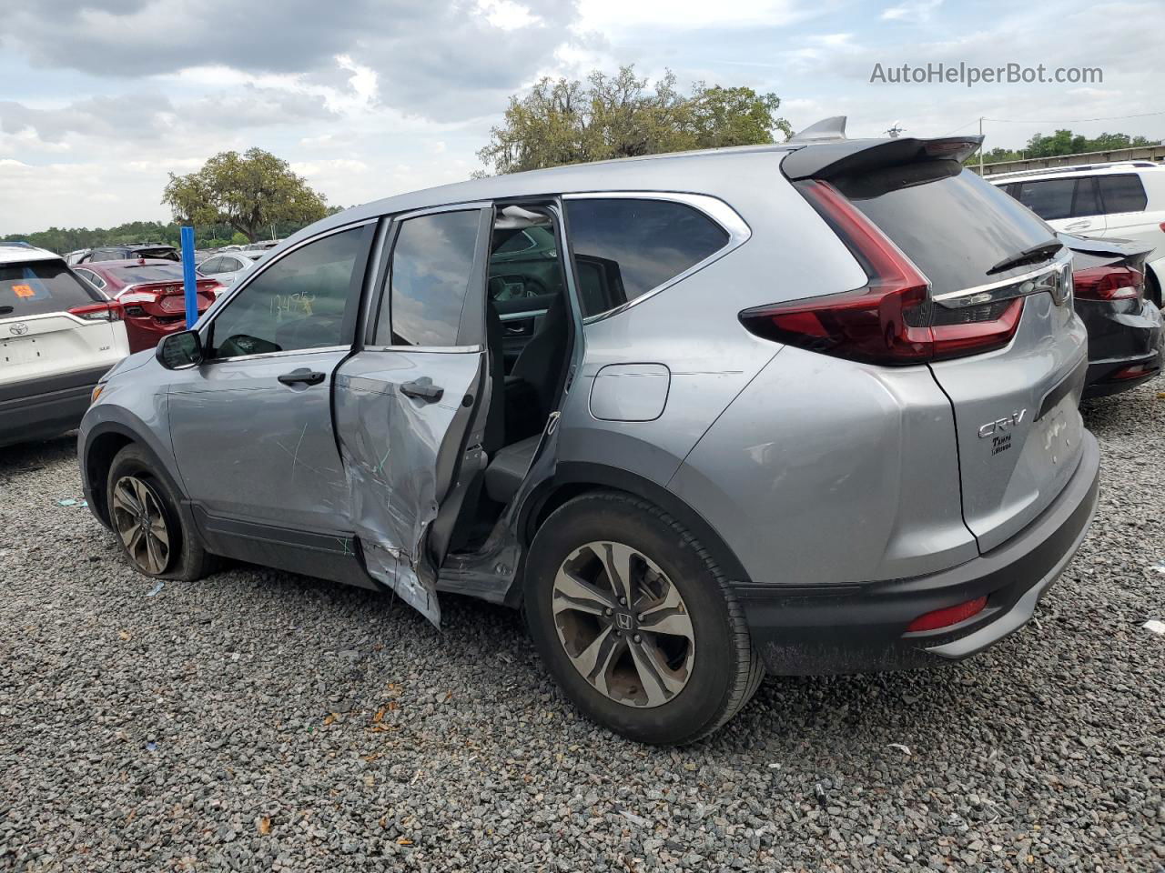 2020 Honda Cr-v Lx Silver vin: 5J6RW1H29LA009595