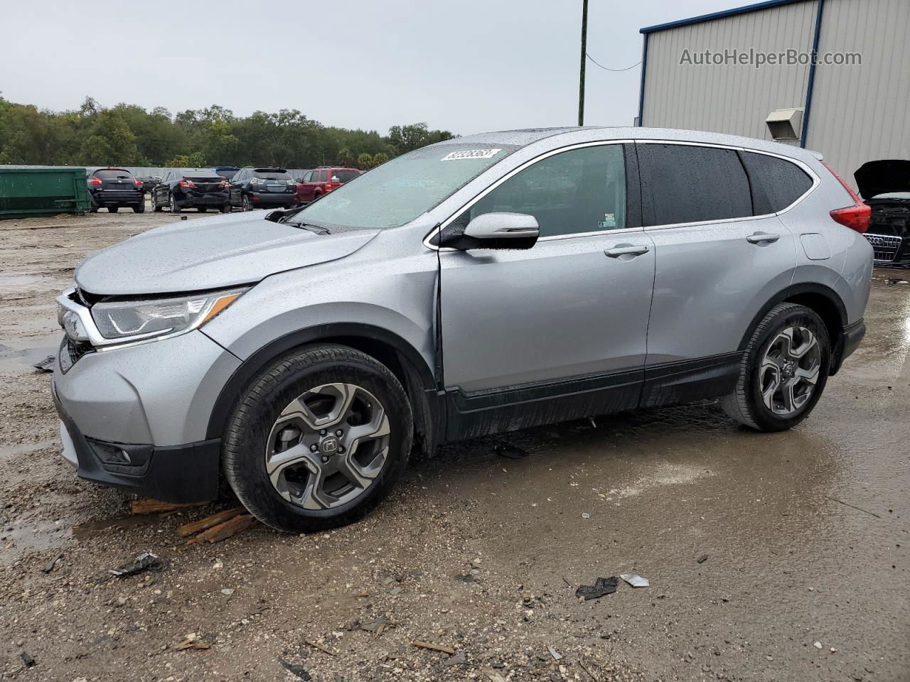 2018 Honda Cr-v Ex Silver vin: 5J6RW1H50JA007208