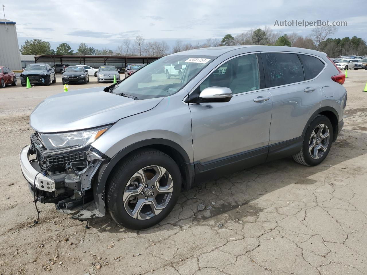 2018 Honda Cr-v Ex Silver vin: 5J6RW1H50JA009315