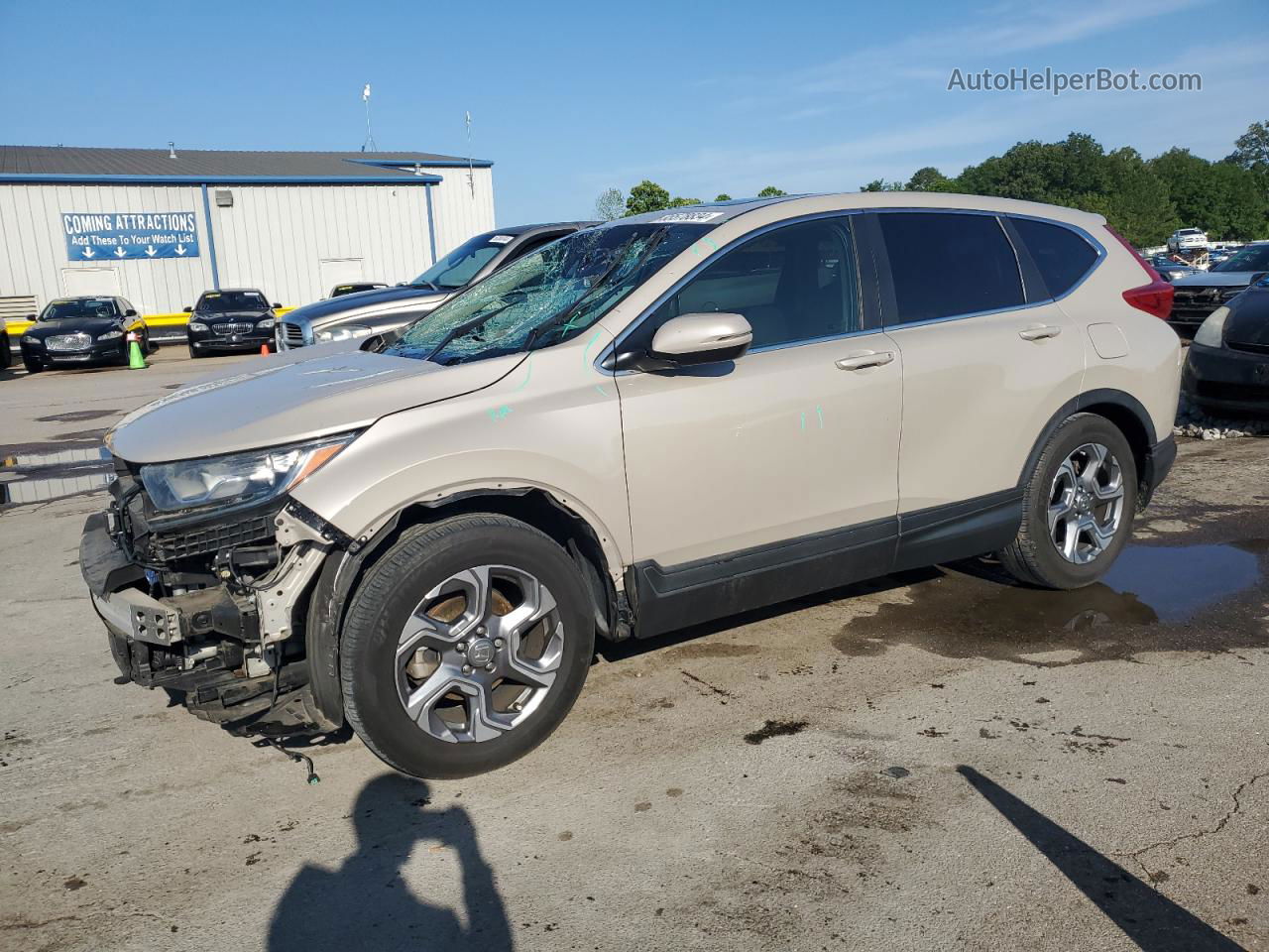 2018 Honda Cr-v Ex Tan vin: 5J6RW1H50JL006631