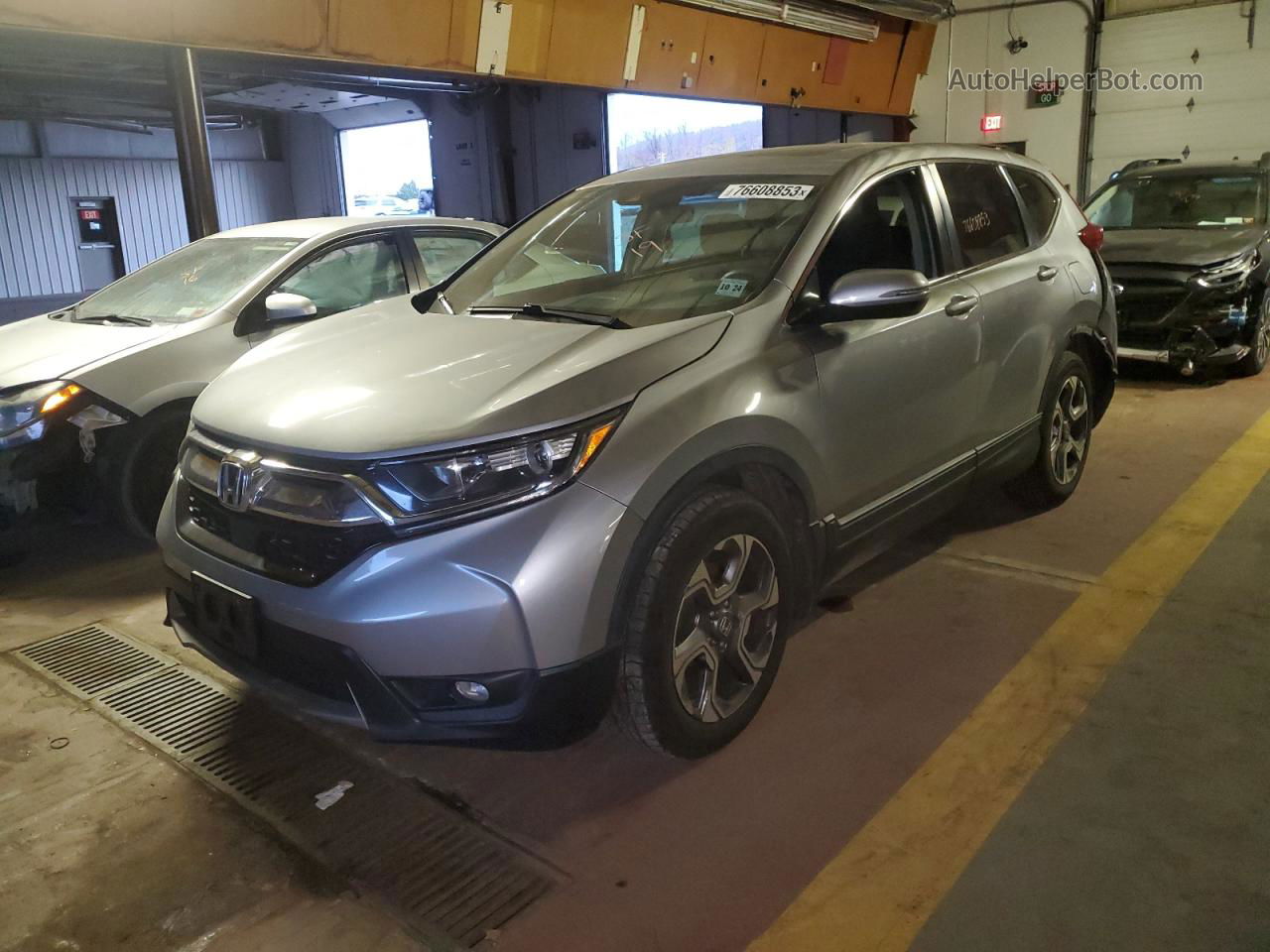 2019 Honda Cr-v Ex Gray vin: 5J6RW1H50KA003113