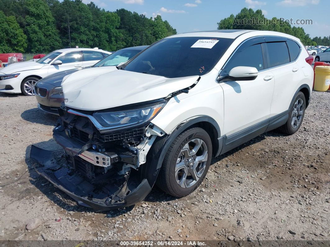 2017 Honda Cr-v Ex White vin: 5J6RW1H51HL017793