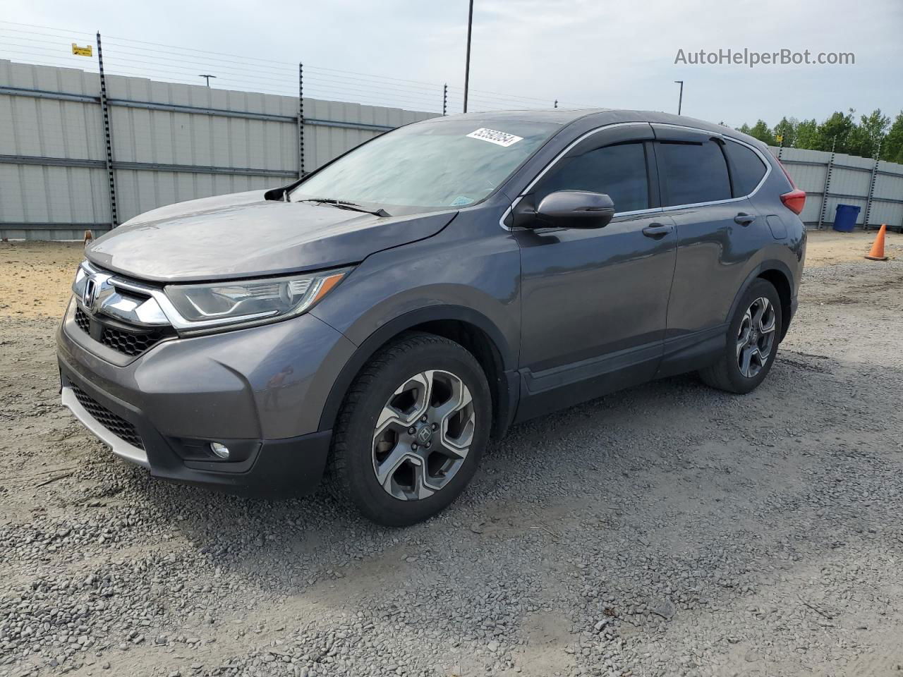 2018 Honda Cr-v Ex Gray vin: 5J6RW1H51JA003409