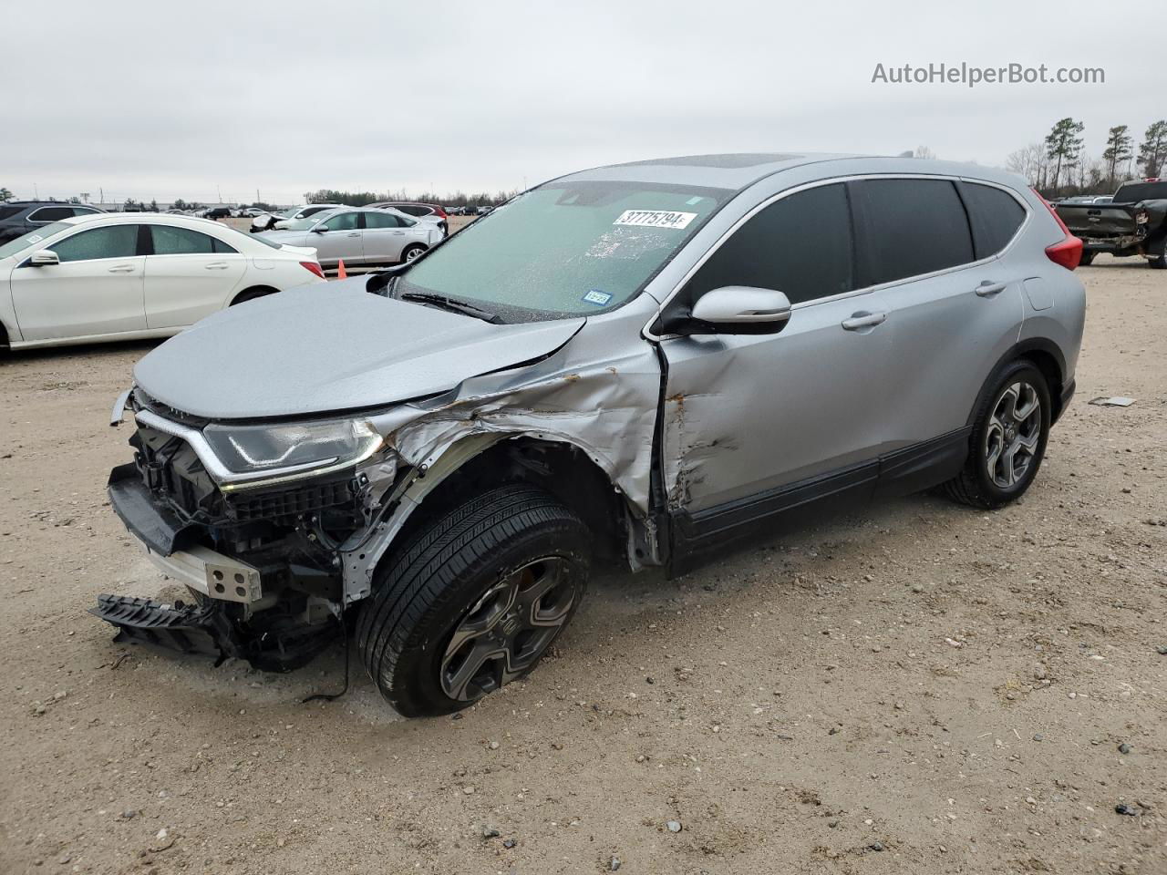 2018 Honda Cr-v Ex Серебряный vin: 5J6RW1H51JA008688