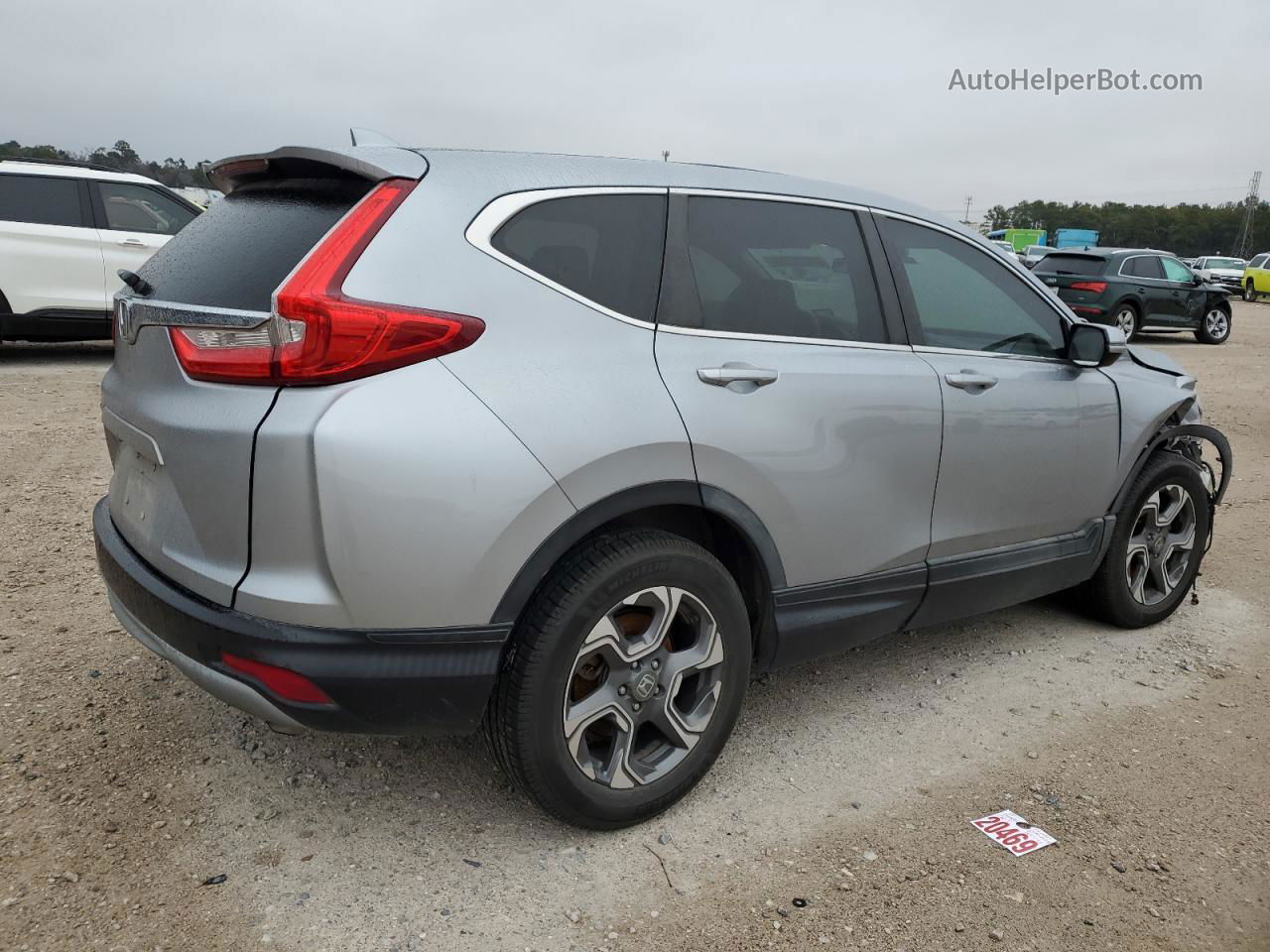 2018 Honda Cr-v Ex Серебряный vin: 5J6RW1H51JA008688