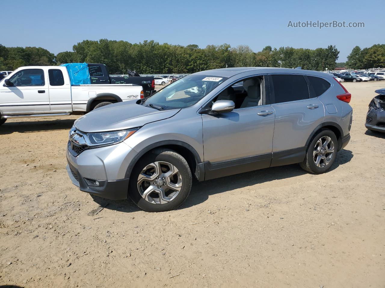 2019 Honda Cr-v Ex Gray vin: 5J6RW1H51KA004724