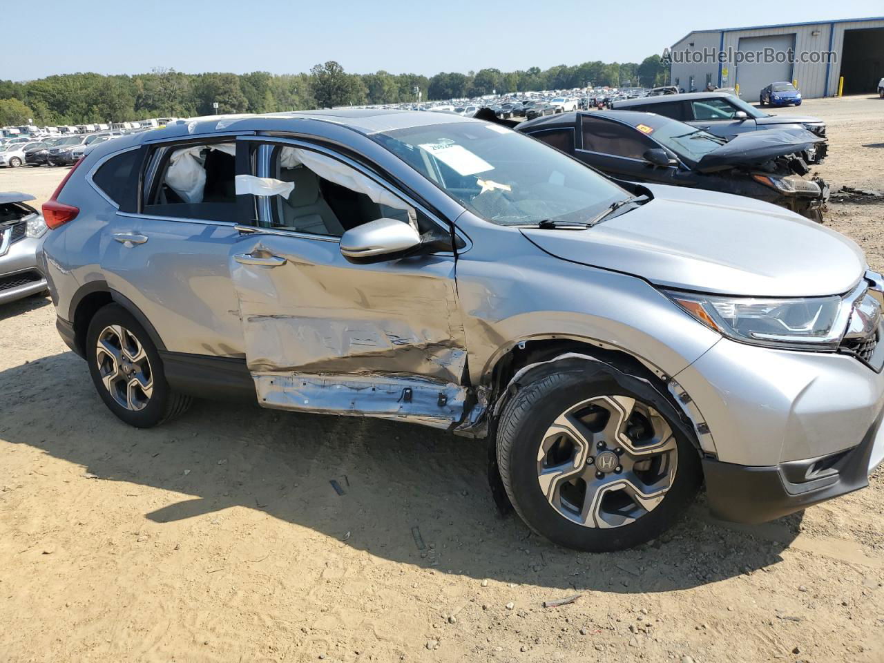 2019 Honda Cr-v Ex Gray vin: 5J6RW1H51KA004724