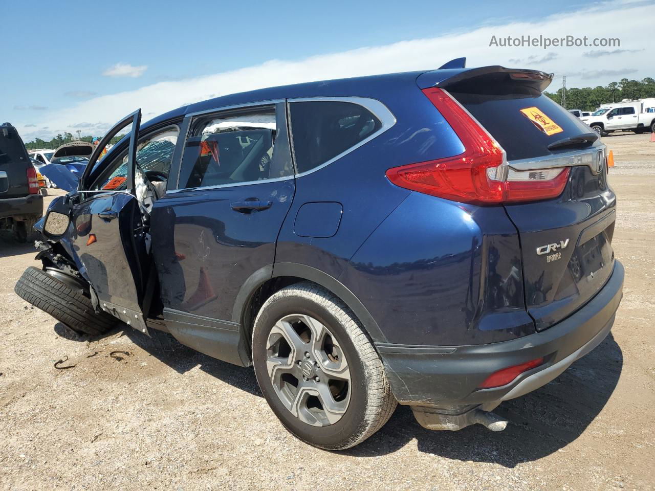 2019 Honda Cr-v Ex Blue vin: 5J6RW1H51KA011981