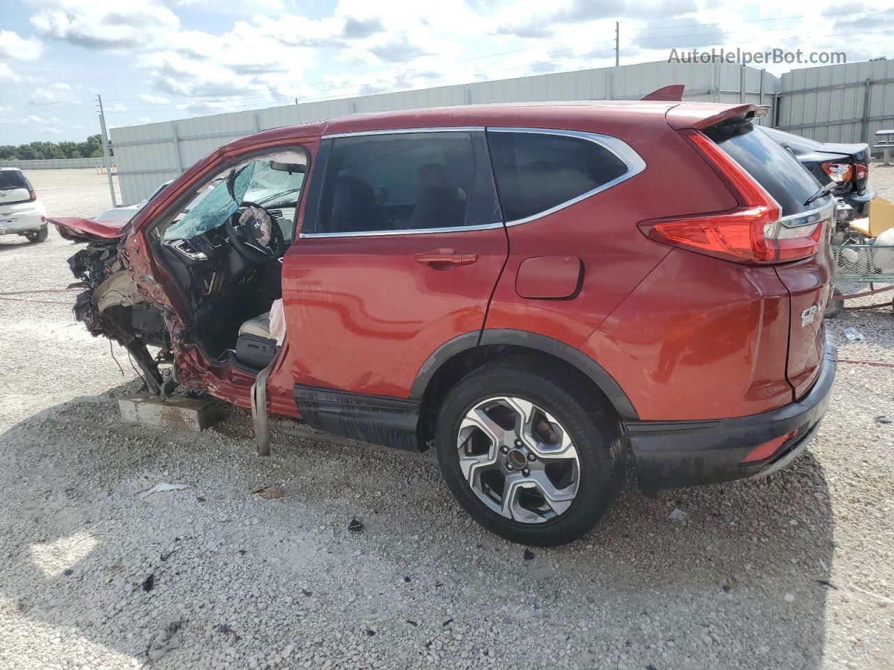 2017 Honda Cr-v Ex Red vin: 5J6RW1H52HL017964