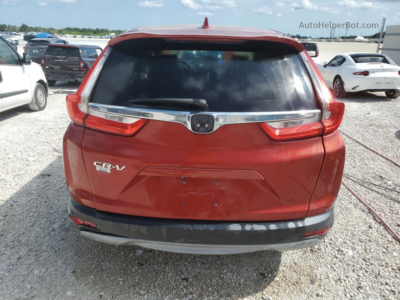 2017 Honda Cr-v Ex Red vin: 5J6RW1H52HL017964