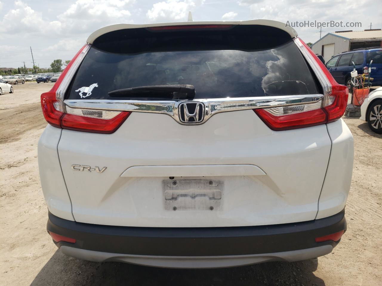 2018 Honda Cr-v Ex White vin: 5J6RW1H52JL015525