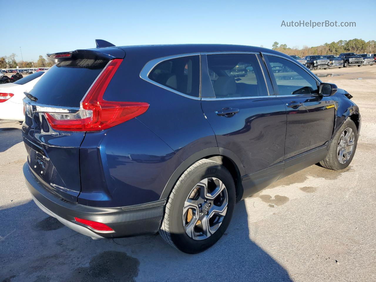 2019 Honda Cr-v Ex Blue vin: 5J6RW1H52KA004795