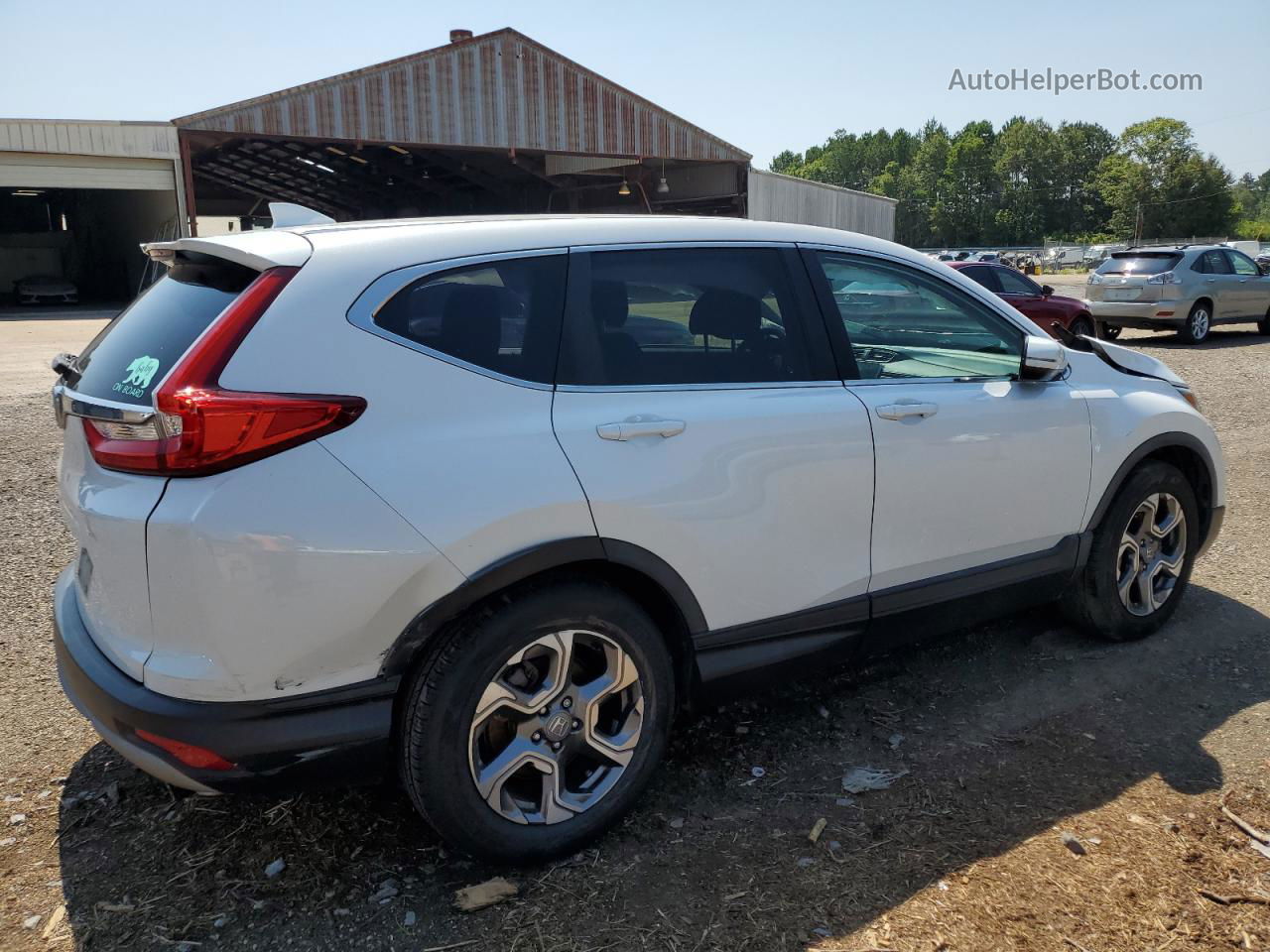 2019 Honda Cr-v Ex White vin: 5J6RW1H52KA021032