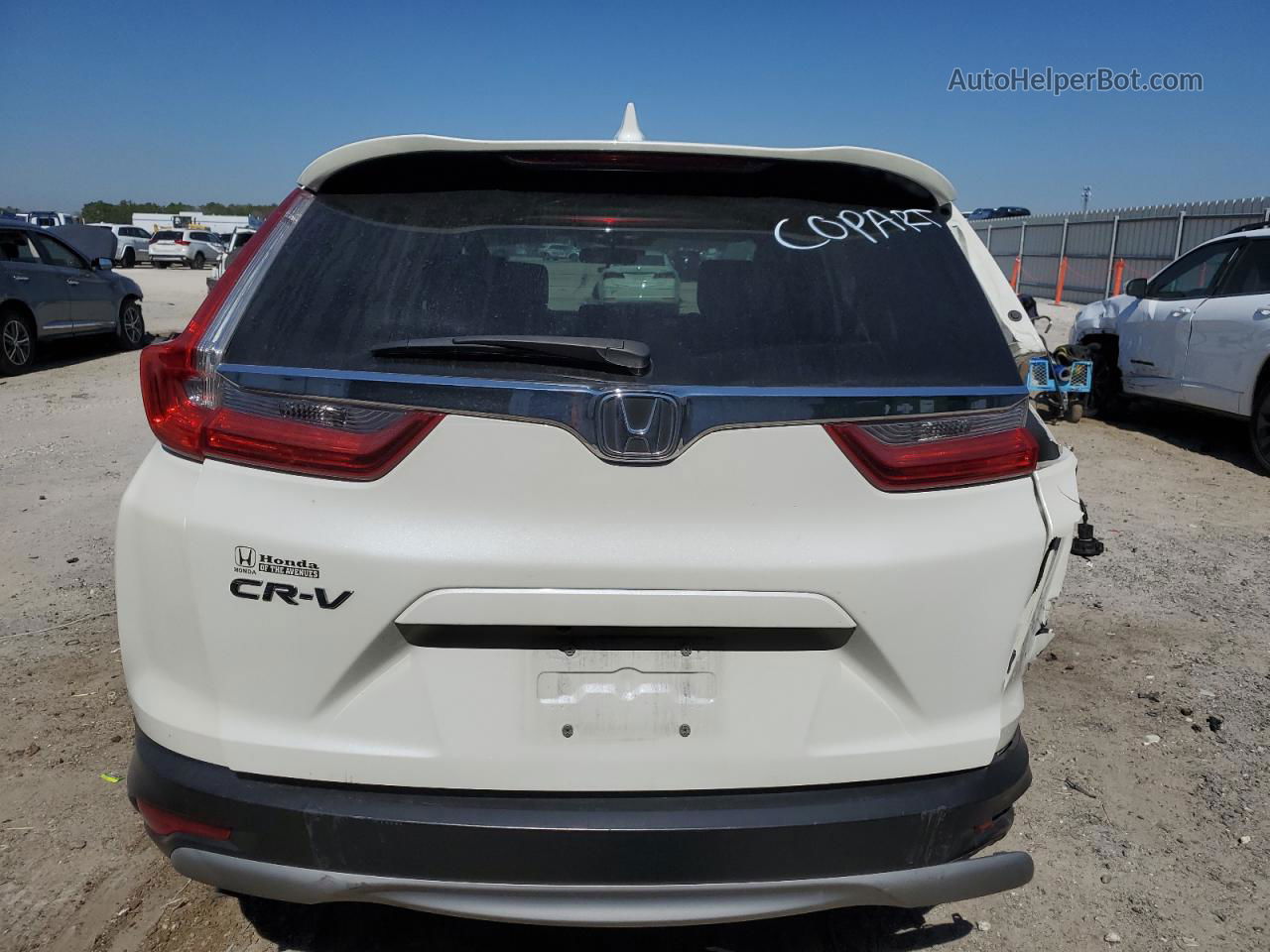 2018 Honda Cr-v Ex White vin: 5J6RW1H53JL016568